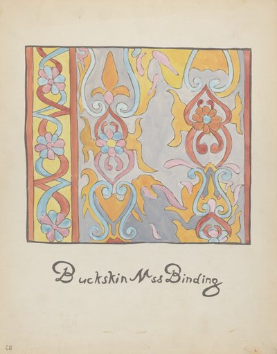 Levy 48: Buckskin Design: Portfoliosta "Spanish Colonial Designs of New Mexico" tekijältä American 20th Century