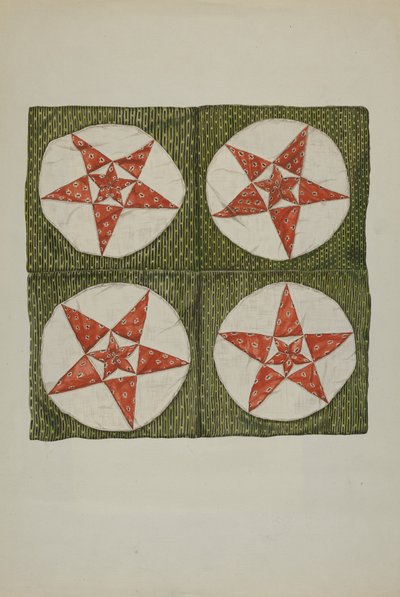 Quilt Blocks - Applique Starfinnish tekijältä American 20th Century