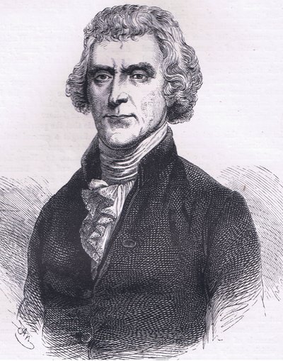 Thomas Jefferson, kuvitus Cassells History of the United Statessta, julkaisija Cassell, Petter & Galpin, n. 1900 (litho) tekijältä American English school
