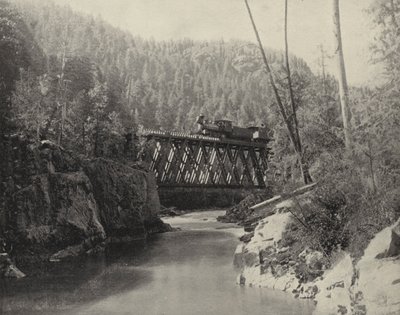 Silta Animas Canyonissa, Coloradossa (m/w kuva) tekijältä American Photographer (after)