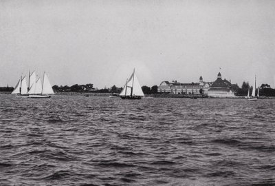 Kalifornia: San Diego, Hotel Del Coronado San Diego Baylla, yksi Kalifornian suosituimmista ympärivuotisista huvipaikoista (m/v kuva) tekijältä American Photographer (after)