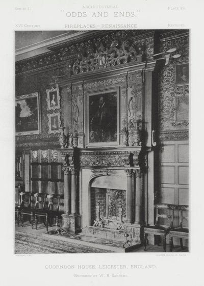 Takka: Quorndon House, Leicester, Englanti (m/w kuva) tekijältä American Photographer (after)