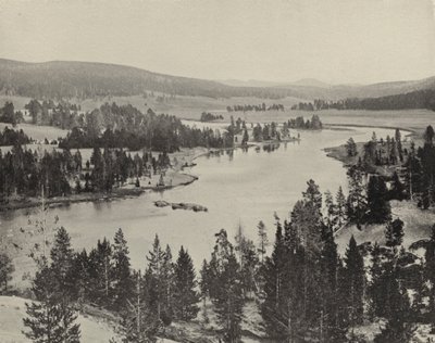 Hayden Valley, Yellowstonen kansallispuisto (m/w kuva) tekijältä American Photographer (after)