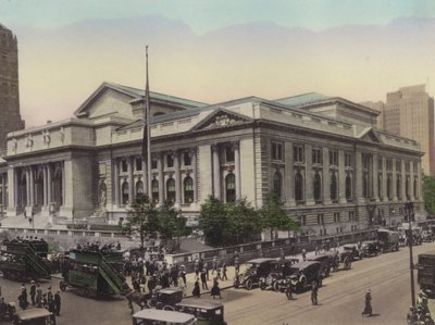 New York: Public Library, Fifth Avenue ja West 42nd Street (kuva) tekijältä American Photographer (after)