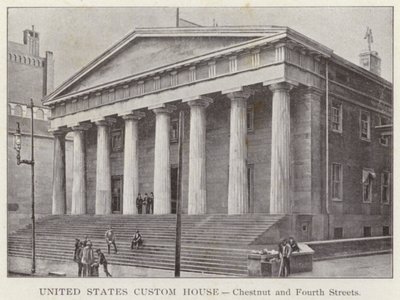 Philadelphia: United States Custom House, Chestnut and Fourth Streets (m/w kuva) tekijältä American Photographer (after)