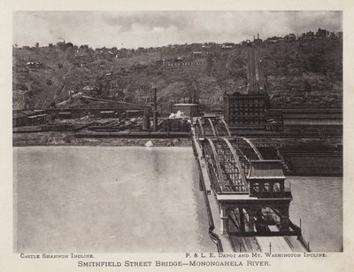 Pittsburgh: Smithfield Street Bridge, Monongahela River (m/w kuva) tekijältä American Photographer (after)