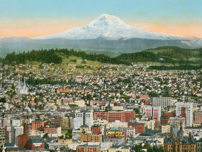 Portland, Oregon, Mount Hood etäisyydellä (kuva) tekijältä American Photographer (after)