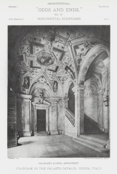 Portaikko Palazzo Cataldissa, Genovassa, Italiassa (m/v kuva) tekijältä American Photographer (after)