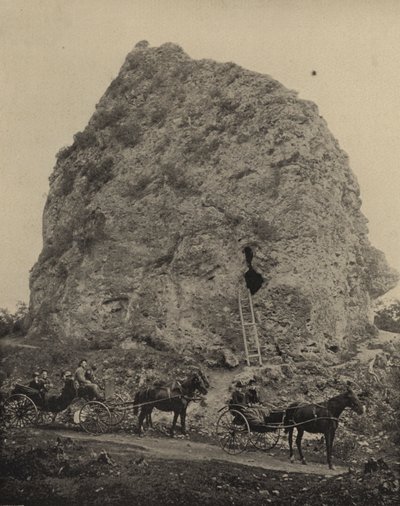 Sugarloaf Rock, Mackinac Island, Michigan (m/w kuva) tekijältä American Photographer (after)