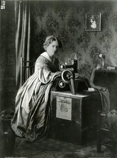 Singers Patent Sewing Machines -ilmoitus, 1899 tekijältä American Photographer