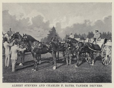 Albert Stevens ja Charles F Bates, tandem Drivers (m/w kuva) tekijältä American Photographer
