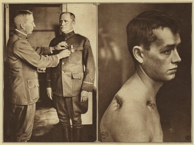 Amerikka ensimmäisessä maailmansodassa: Kenraalimajuri C. H. Martinin oli erityisen sopivaa komentaa 90. divisioonaa miehitysarmeijassa, koska hän oli kouluttanut sen loistavat reserviupseerit Leon Springsissä, sotamies Absalom Gunther, 43. komppania, 5. m tekijältä American Photographer