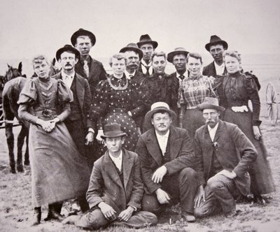 American Pioneers, n. 1850 (b/w valokuva) tekijältä American Photographer