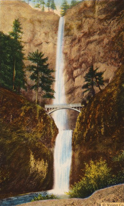 Bensonin silta Multnomahin putouksilla (värikuva) tekijältä American Photographer