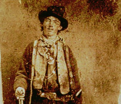 Billy The Kid (1859-81) n. 1880 (kopio alkuperäisestä säveltyypistä) tekijältä American Photographer