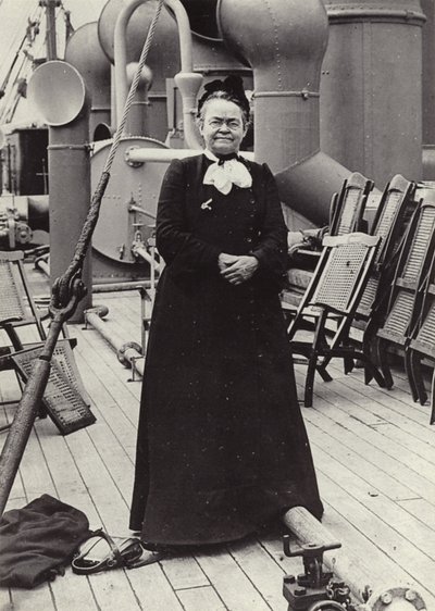 Carrie Nation (1846-1911), yhdysvaltalainen radikaali maltillisuusaktivisti, noin vuonna 1905 (s/w-kuva). tekijältä American Photographer