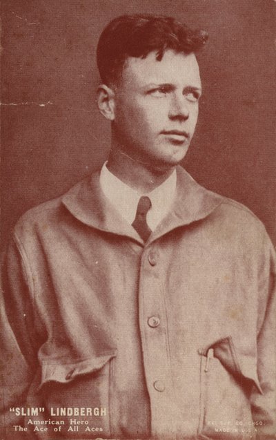 Charles Lindbergh, yhdysvaltalainen lentäjä, joka teki ensimmäisen Atlantin ylittävän yksinlennon. tekijältä American Photographer