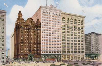Chicago: State Streetin suuri vähittäiskaupan osa (värikuva). tekijältä American Photographer