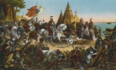 De Soton Mississippi-joen löytö, toukokuu 1541 (värikuva) tekijältä American Photographer