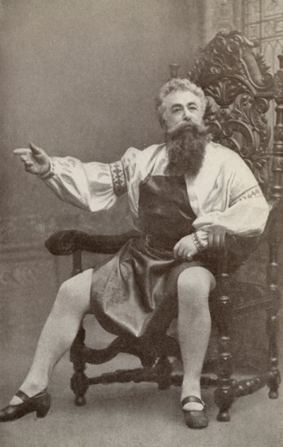 Emil Fischer Hans Sachsina elokuvassa "Die Meistersinger Von Nurnburg" (s/w-kuva). tekijältä American Photographer