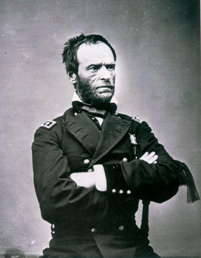 Kenraali William T. Sherman (1820-1891) (m/v valokuva) tekijältä American Photographer