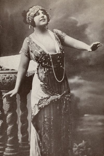 Geraldine Farrar, "Tosca" (s/w-kuva) tekijältä American Photographer