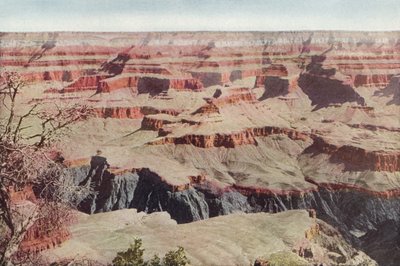 Grand Canyon, Arizona, katselee Yavapai Pointia vastapäätä (värillinen kuva) tekijältä American Photographer