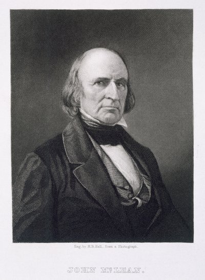 John McLean (1785-1861), Henry Bryan Hallin (1808-84) kaiverrus valokuvan jälkeen tekijältä American Photographer