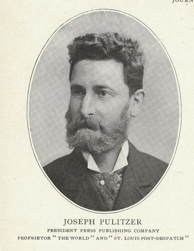 Joseph Pulitzer, kuvitus teoksesta Merkittävät newyorkilaiset 1896-1899 : Kingin New Yorkin käsikirjan täydennysteos tekijältä American Photographer