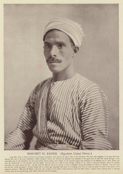 Mahomet El Bashse, egyptiläinen kamelin kuljettaja tekijältä American Photographer
