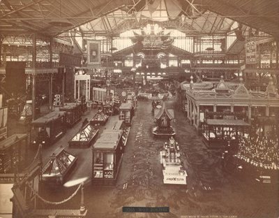 Päärakennus, satavuotisjuhlavuoden kansainvälinen näyttely 1876, Philadelphia (hopea-albumiiniprintti) tekijältä American Photographer