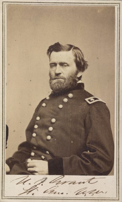 Kenraalimajuri Ulysses S. Grant, liittovaltion armeijan upseeri tekijältä American Photographer