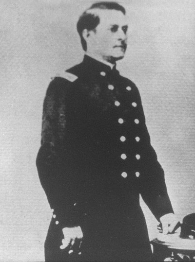 Yhdysvaltain 7. ratsuväen majuri Marcus A. Reno (m/v kuva) tekijältä American Photographer