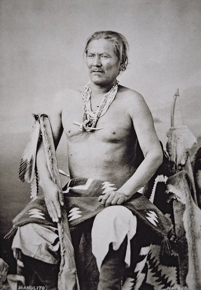 Manuelito (1818-93) Navajo-kansakunnan päällikkö 1870-84 tekijältä American Photographer