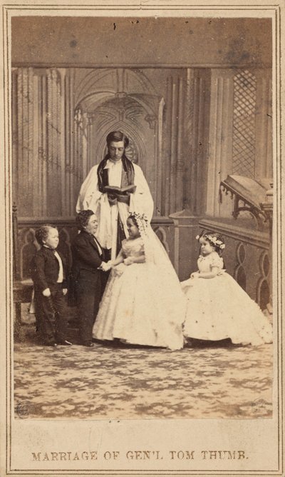 Kenraali Tom Thumbin avioliitto,1863 (kuva) tekijältä American Photographer