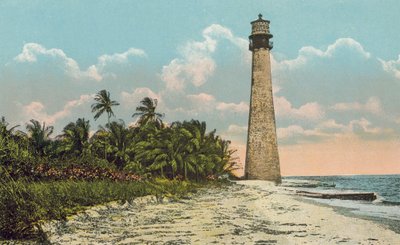 Miami, Florida, noin 1925: Cape Florida ja majakka (värikuva) tekijältä American Photographer