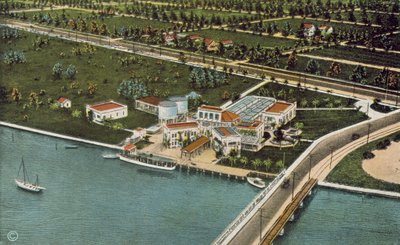 Miami, Florida, noin 1925: Aquarium (värikuva) tekijältä American Photographer