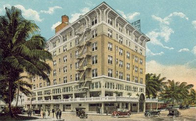 Miami, Florida, noin 1925: Urmey Hotel (värikuva) tekijältä American Photographer