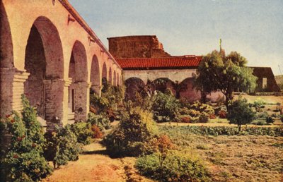 San Juan Capistranon lähetysasema San Diegon lähellä (värikuva) tekijältä American Photographer
