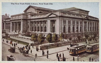 New Yorkin julkinen kirjasto, New York City, Yhdysvallat (värillinen kuva) tekijältä American Photographer