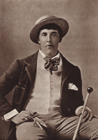 Oscar Wilde, irlantilainen runoilija ja näytelmäkirjailija, Amerikassa (s/w-kuva) tekijältä American Photographer