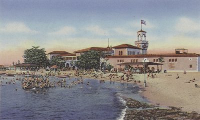 Marianao Beach, Marianao Bathing Beach (värillinen kuva) tekijältä American Photographer