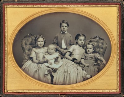 Muotokuva viidestä lapsesta,c. 1850 (kuva) tekijältä American Photographer