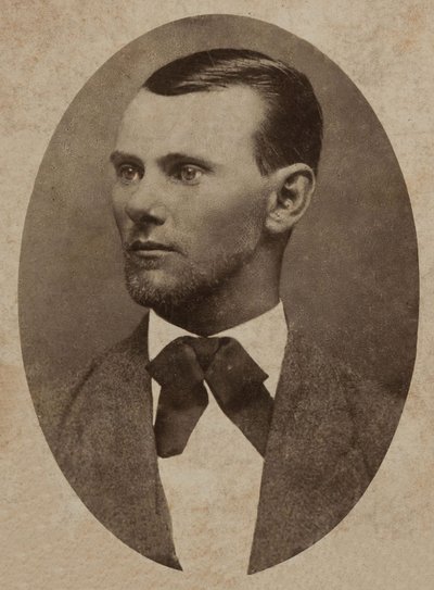 Muotokuva lainsuojattomasta Jesse Jamesista (1847-1882), (kabinettikuva) tekijältä American Photographer
