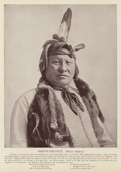 Rain-in-the-Face, Sioux Indian tekijältä American Photographer