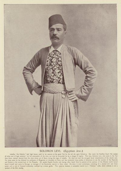Solomon Levi, Egyptin juutalainen tekijältä American Photographer