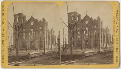 St. Michaels Church Chicagon vuoden 1871 palon jälkeen tekijältä American Photographer