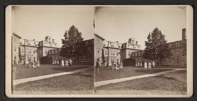Stereoskooppiset näkymät Oneida-yhteisöstä, n. 1870 (mv/w kuva) tekijältä American Photographer