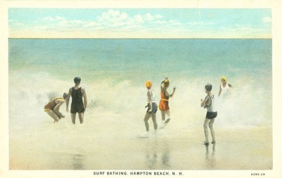 Surffaus, Hampton Beach, New Hampshire, noin 1920 (värikuva). tekijältä American Photographer