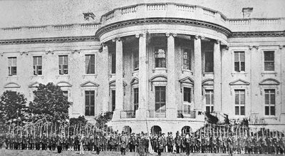 Valkoinen talo, Washington D.C., Yhdysvaltain sisällissodan alkaessa tekijältä American Photographer